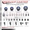 Service Caster 4'' SS Blue Poly Swivel 1-3/8'' Expanding Stem Caster with Brake SCC-SSEX20S414-PPUB-BLUE-TLB-138 - alternate 2